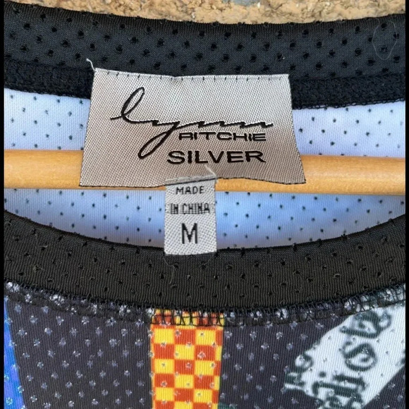 Lynn Ritchie silver pullover top size medium - Picture 3 of 10
